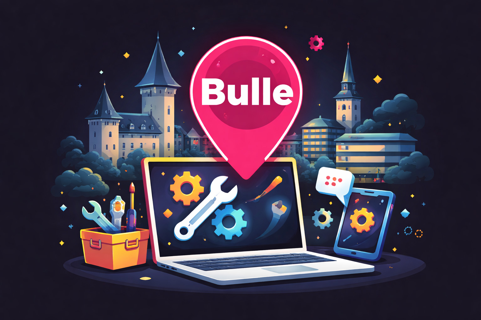 Dépannage informatique à Bulle avec assistance ordinateur et support technique local